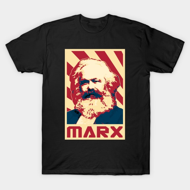 Karl Marx Retro Propaganda T-Shirt by Nerd_art